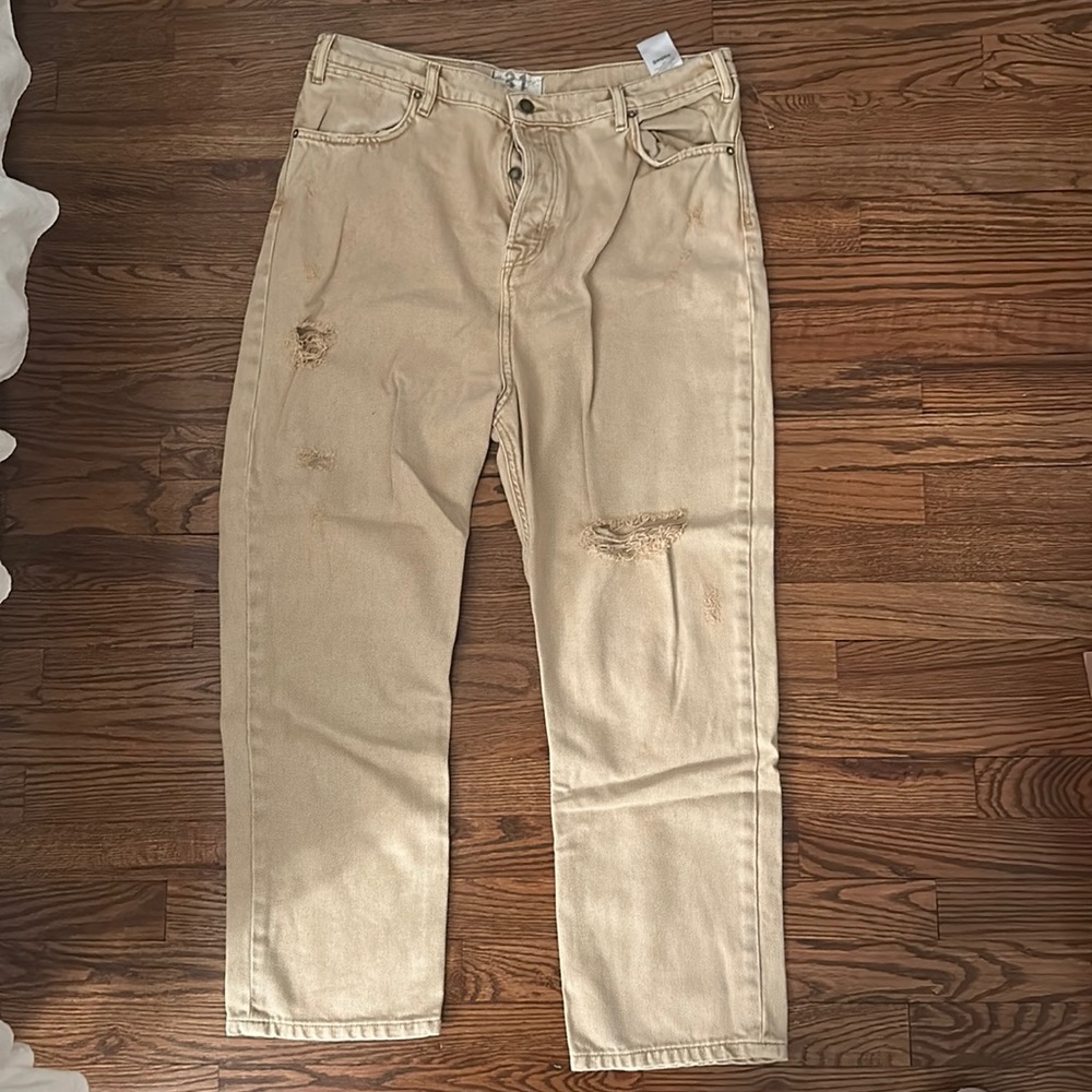 Free people tan jeans